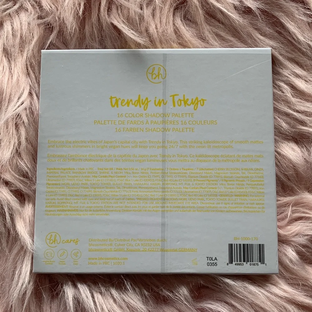 🎉HP🎉 New BH Cosmetics Trendy In Tokyo Eyeshadow Palette